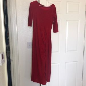 Red sparkly holiday dress